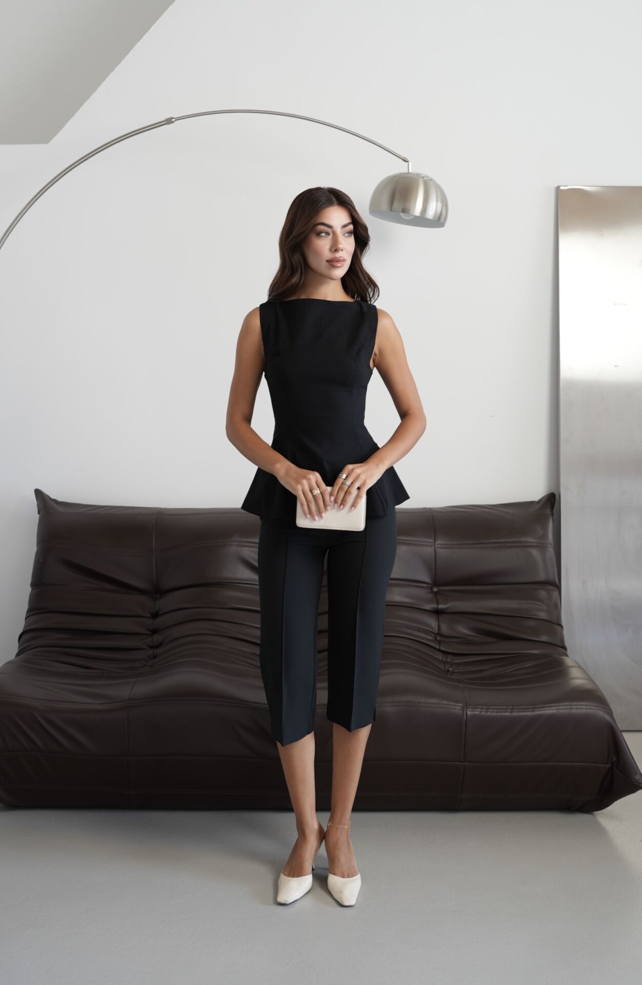 Kolsuz Peplum Bluz